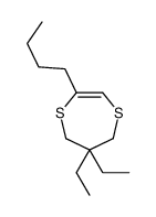 2-butyl-6,6-diethyl-5,7-dihydro-1,4-dithiepine Structure