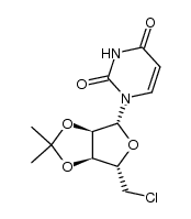 2',3'-O-isopropylidene-5'-chloro-5'-deoxyuridine Structure