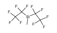 Methyl-bis-pentafluorethyl-wismut Structure