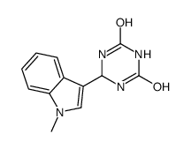 6-(1-methylindol-3-yl)-1,3,5-triazinane-2,4-dione结构式