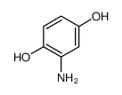 2-aminobenzene-1,4-diol Structure