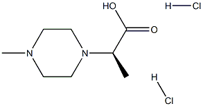 (2R)-2-(4-methylpiperazin-1-yl)propanoic acid dihydrochloride结构式