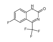 6-fluoro-4-trifluoromethylquinazolin-2(1H)-one结构式