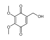 2,3-Dimethoxy-5-(hydroxymethyl)-2,5-cyclohexadiene-1,4-dione结构式