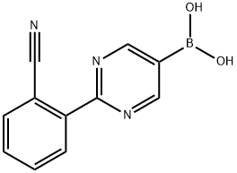 (2-(2-cyanophenyl)pyrimidin-5-yl)boronic acid结构式