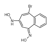 4-Brom-6-hydroxylamino-benzotroponoxim结构式