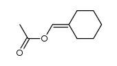 acetic acid cyclohexylidenemethyl ester Structure