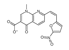 1-methyl-7-(2-(5-nitro-2-furyl)vinyl)-4-oxo-1,4-dihydro-1,8-naphthyridine-3-carboxylate Structure