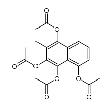 1,3,4,5-tetraacetoxy-2-methylnaphthalene Structure