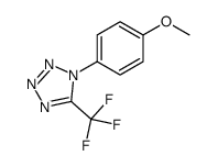 1-(4-methoxyphenyl)-5-(trifluoromethyl)tetrazole结构式