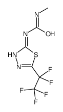 1-methyl-3-[5-(1,1,2,2,2-pentafluoroethyl)-1,3,4-thiadiazol-2-yl]urea结构式