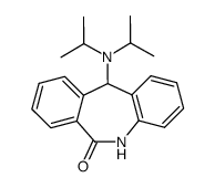 11-diisopropylamino-5,11-dihydro-dibenzo[b,e]azepin-6-one结构式