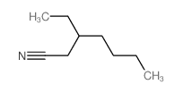 Heptanenitrile, 3-ethyl-, Structure