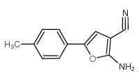 2-AMINO-5-P-TOLYL-FURAN-3-CARBONITRILE Structure