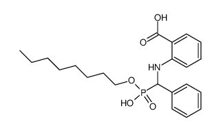 2-[[α-[Hydroxy(octyloxy)phosphinyl]benzyl]amino]benzoic acid结构式