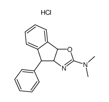 dimethyl-(4-phenyl-4,8b-dihydro-3aH-indeno[2,1-d]oxazol-2-yl)-amine, hydrochloride结构式