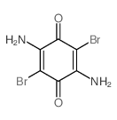 2,5-Cyclohexadiene-1,4-dione,2,5-diamino-3,6-dibromo-结构式