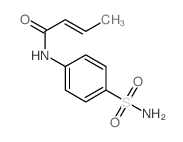 2-Butenamide,N-[4-(aminosulfonyl)phenyl]- Structure