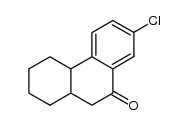 7-chloro-2,3,4,4a,10,10a-hexahydrophenanthren-9(1H)-one结构式