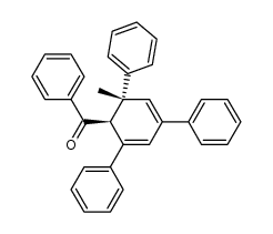 (+/-)-(6c-methyl-2,4,6t-triphenyl-cyclohexa-2,4-dien-r-yl)-phenyl ketone Structure