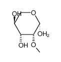 2-O-Methyl-L-lyxopyranose Structure