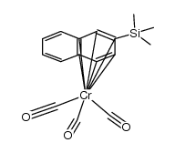 (1-4a,8a-η-2-trimethylsilylnaphthalene)Cr(CO)3结构式
