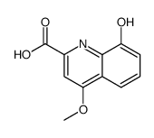 8-hydroxy-4-methoxyquinoline-2-carboxylic acid Structure