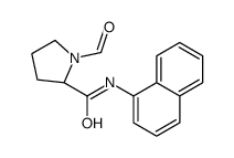 (2S)-1-formyl-N-naphthalen-1-ylpyrrolidine-2-carboxamide结构式