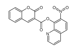 (7-nitroquinolin-8-yl) 2-oxochromene-3-carboxylate结构式