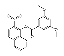 7-Nitro-8-quinolinyl=3,5-dimethoxybenzoate结构式