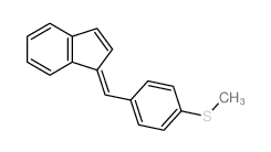 1H-Indene,1-[[4-(methylthio)phenyl]methylene]-结构式