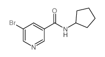 N-Cyclopentyl5-bromonicotinamide Structure