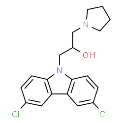 1-(3,6-dichloro-9H-carbazol-9-yl)-3-(pyrrolidin-1-yl)propan-2-ol picture
