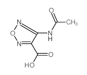 4-(ACETYLAMINO)-1,2,5-OXADIAZOLE-3-CARBOXYLIC ACID Structure