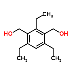 1,3-benzenedimethanol, 2,4,6-triethyl- structure