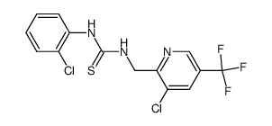 N-(2-Chlorophenyl)-N'-[(3-chloro-5-trifluoromethyl-2-pyridyl)methyl]thiourea Structure