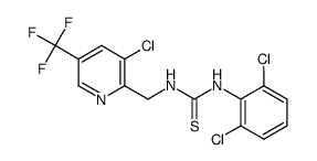 1-((3-Chloro-5-(trifluoromethyl)pyridin-2-yl)methyl)-3-(2,6-dichlorophenyl)thiourea结构式