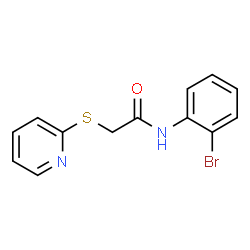 N-(2-Bromophenyl)-2-(2-pyridinylsulfanyl)acetamide结构式