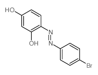1,3-Benzenediol,4-[2-(4-bromophenyl)diazenyl]- structure