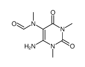6-Amino-5-(N-methylformylamino)-1,3-dimethyluracil结构式
