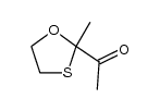 Ethanone, 1-(2-methyl-1,3-oxathiolan-2-yl)- (9CI) Structure