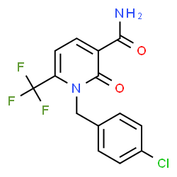 1-(4-Chlorobenzyl)-2-oxo-6-(trifluoromethyl)-1,2-dihydro-3-pyridinecarboxamide Structure