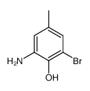 2-Amino-6-bromo-4-methylphenol Structure