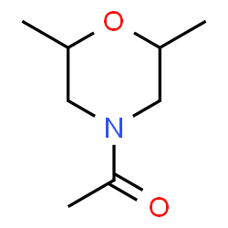 Morpholine, 4-acetyl-2,6-dimethyl- (9CI) Structure
