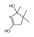 5-hydroxy-4,4,5-trimethylpyrrolidin-2-one结构式