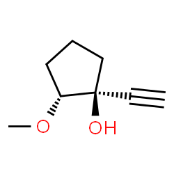 Cyclopentanol, 1-ethynyl-2-methoxy-, trans- (9CI) structure