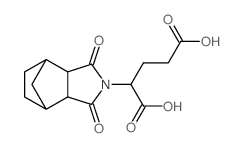 Pentanedioic acid, 2-(octahydro-1,3-dioxo-4,7-methano-2H-isoindol-2-yl)- Structure