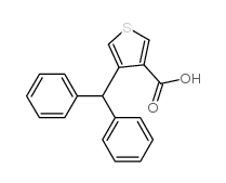 3-Thiophenecarboxylicacid, 4-(diphenylmethyl)- structure