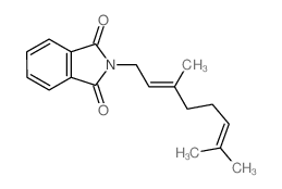 2-(3,7-dimethylocta-2,6-dienyl)isoindole-1,3-dione结构式