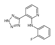 N-(2-fluorophenyl)-3-(2H-tetrazol-5-yl)pyridin-2-amine结构式